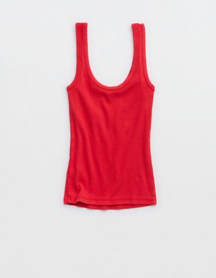 Aerie Double Scoop Neck Tank Top