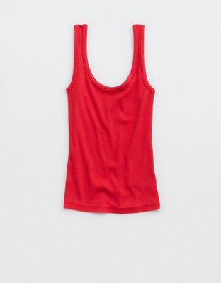 Aerie Double Scoop Neck Tank Top