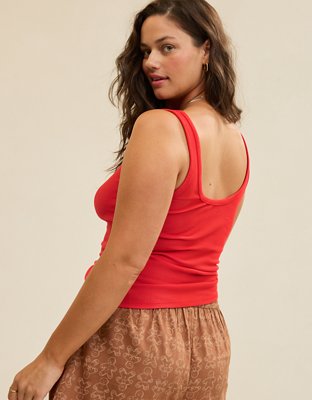 Aerie Double Scoop Neck Tank Top