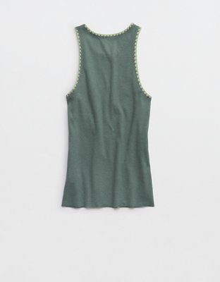 Aerie High Neck Tank Top