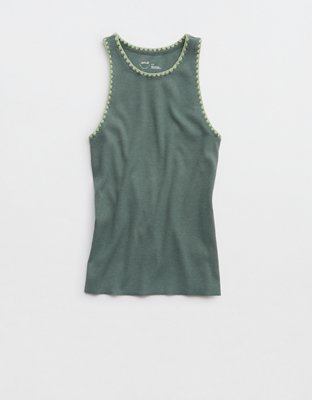 Aerie High Neck Tank Top