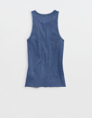 Aerie High Neck Tank Top