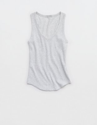 Aerie V-Neck Ribbed Tank Top