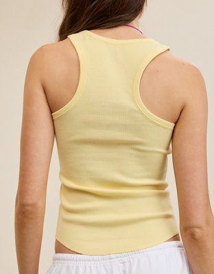 Aerie V-Neck Ribbed Tank Top