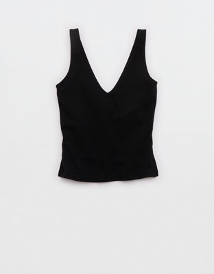 Aerie Double V-Neck Braless Tank Top