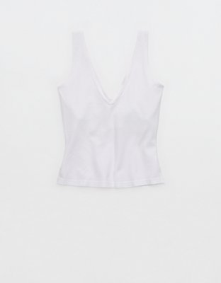 Aerie Double V-Neck Braless Tank Top