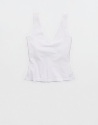 Aerie Double V-Neck Braless Tank Top