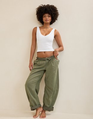 Aerie Double V-Neck Braless Tank Top | Aerie