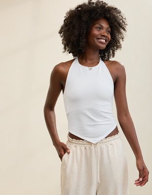 Aerie Handkerchief Hem Braless Tank Top | Aerie