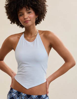 Aerie Handkerchief Hem Braless Tank Top | Aerie
