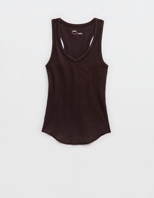 Aerie V-Neck Ribbed Tank Top