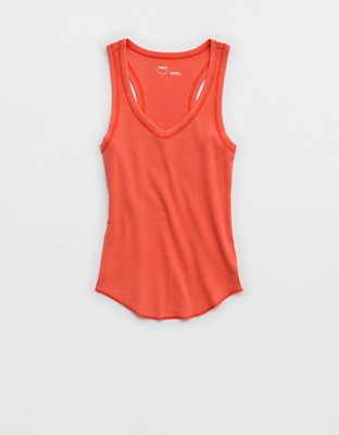 Aerie V-Neck Ribbed Tank Top