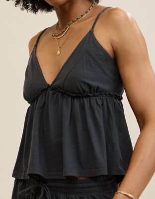 Aerie Happiest Babydoll Tank Top