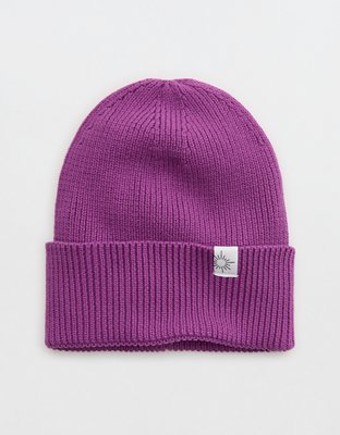 OFFLINE By Aerie Gorro de Lana Tejido en Punto Elástico