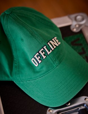 Offline by AERIE Green Sunshine Scribble Logo Hat OFFLINE By Aerie Baseball Hat | OFFLINE main image 3