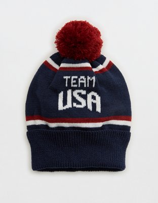 OFFLINE By Aerie Team USA Collection Knit Pom Beanie