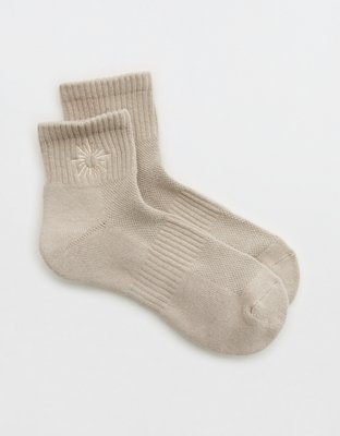 OFFLINE By Aerie Mesh Short Crew Sock