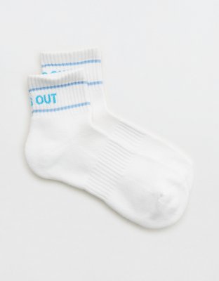 OFFLINE By Aerie Mesh Short Crew Sock