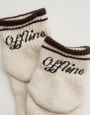 OFFLINE By Aerie Mesh Short Crew Sock