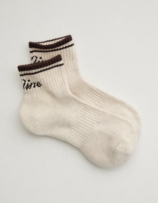 OFFLINE By Aerie Mesh Short Crew Sock