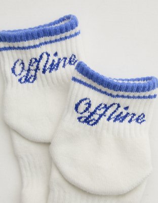 OFFLINE By Aerie Mesh Short Crew Sock