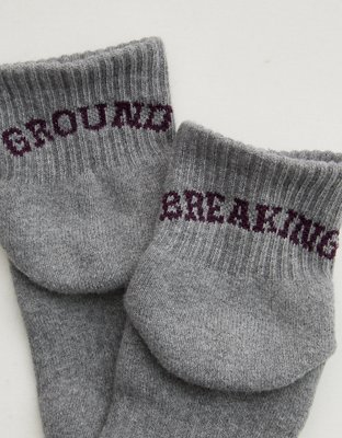 OFFLINE By Aerie Mesh Short Crew Sock