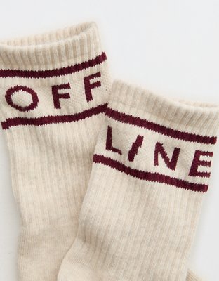 OFFLINE By Aerie Crew Socks