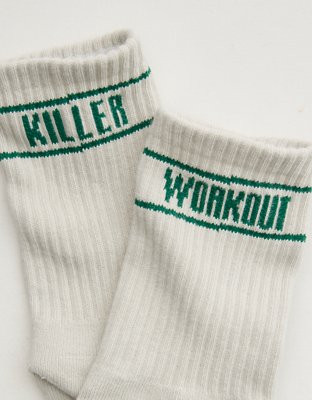 OFFLINE By Aerie Mesh Crew Socks