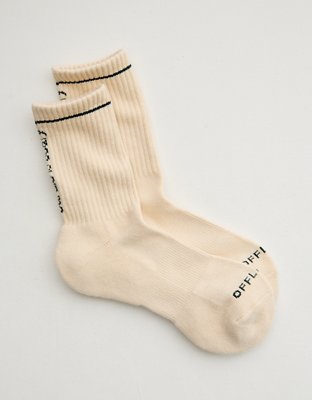 OFFLINE By Aerie Mesh Crew Socks
