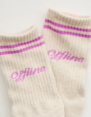 OFFLINE By Aerie Mesh Crew Socks