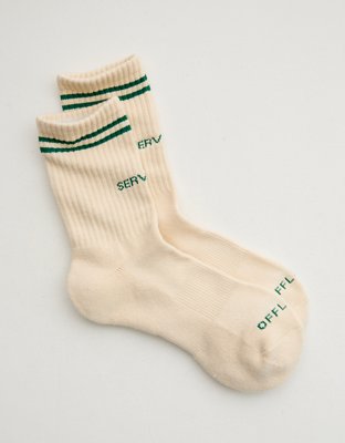 OFFLINE By Aerie Mesh Crew Socks