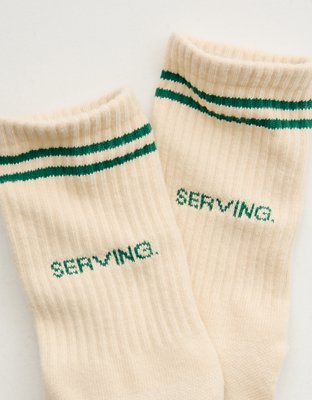 OFFLINE By Aerie Mesh Crew Socks