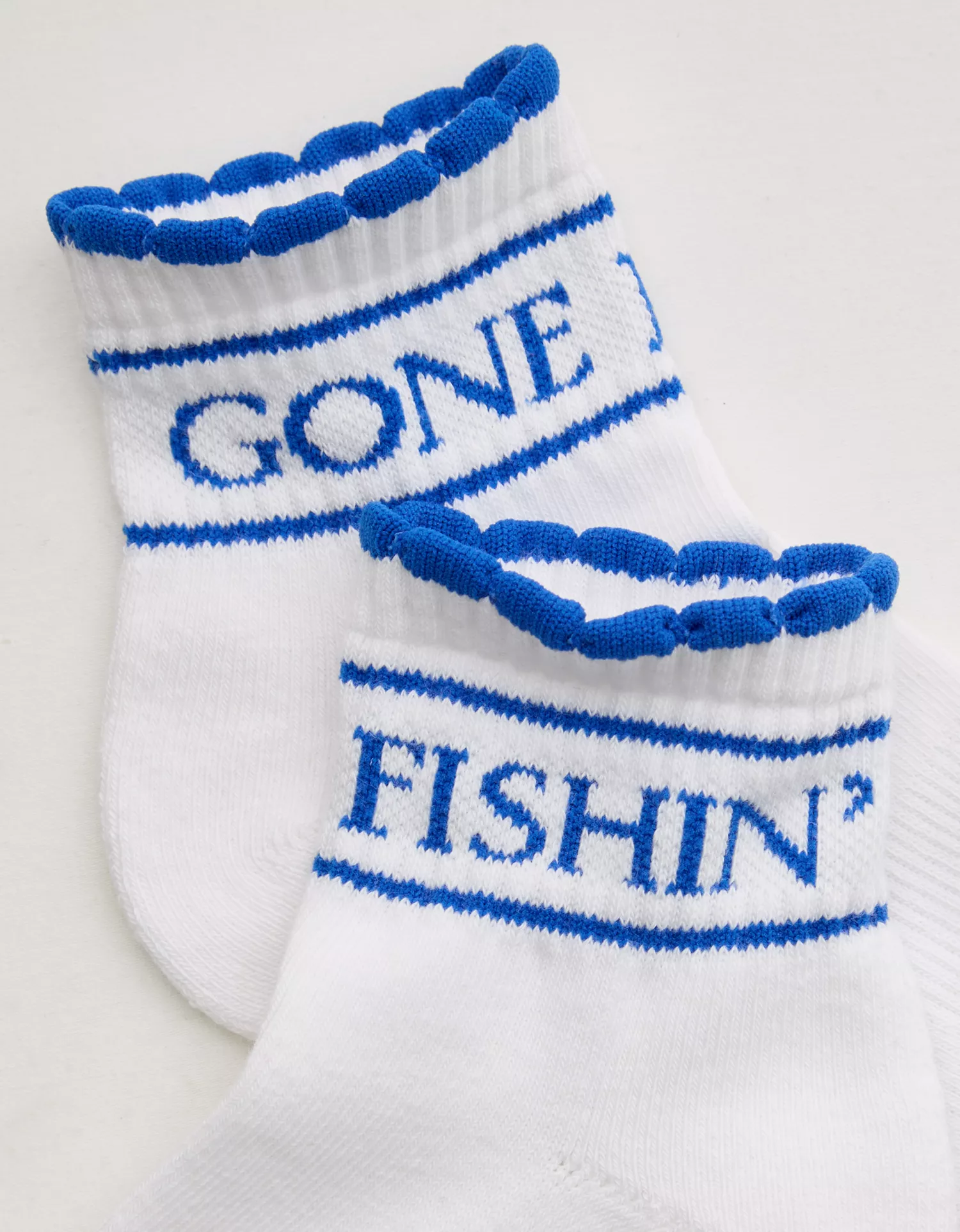 OFFLINE By Aerie Scalloped Short Crew Socks - thumbnail 5
