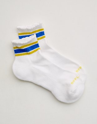 OFFLINE By Aerie Scalloped Short Crew Socks