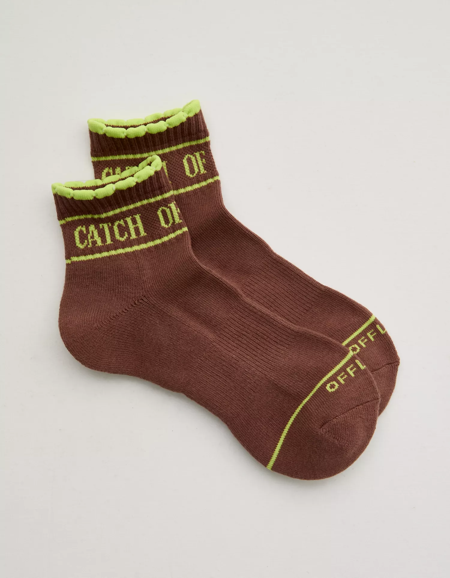 OFFLINE By Aerie Scalloped Short Crew Socks - thumbnail 8