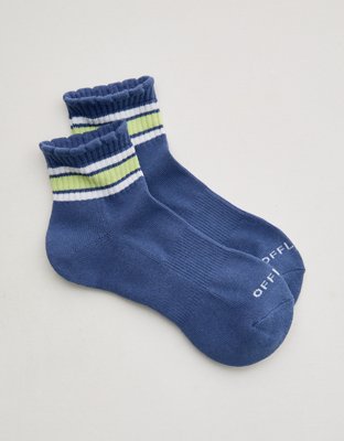 OFFLINE By Aerie Scalloped Short Crew Socks