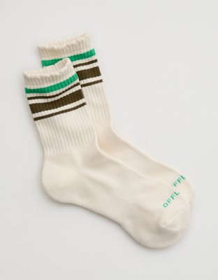OFFLINE By Aerie Scalloped Crew Socks