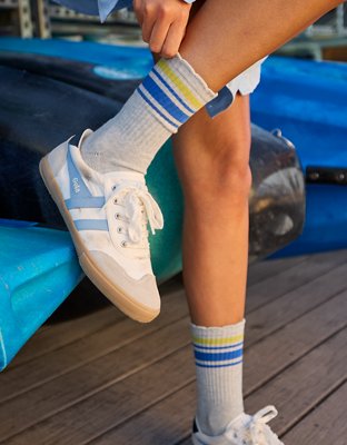 OFFLINE By Aerie Scalloped Crew Socks