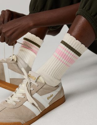 OFFLINE By Aerie Scalloped Crew Socks