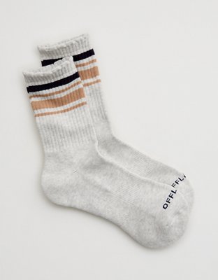 OFFLINE By Aerie Scalloped Crew Socks