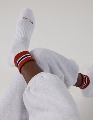 OFFLINE By Aerie Mesh Short Crew Sock