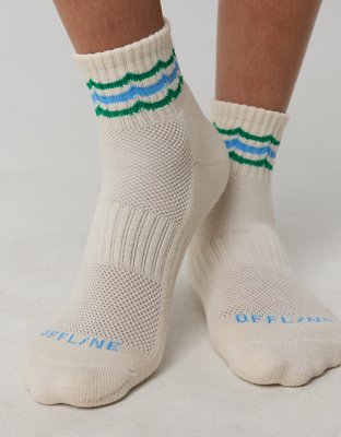 OFFLINE By Aerie Mesh Short Crew Sock