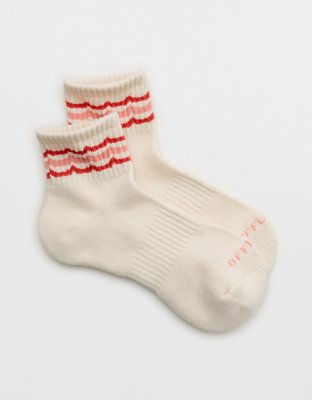 OFFLINE By Aerie Mesh Short Crew Sock