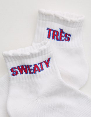 OFFLINE By Aerie Scalloped Short Crew Socks