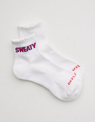 OFFLINE By Aerie Scalloped Short Crew Socks