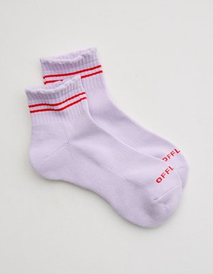 OFFLINE By Aerie Scalloped Short Crew Socks