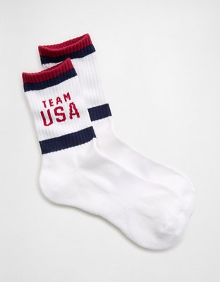 OFFLINE By Aerie Team USA Collection Crew Socks