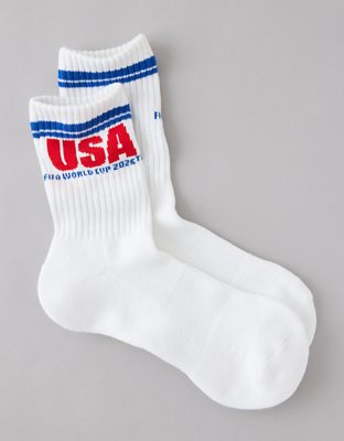 FWC26™ OFFLINE By Aerie Mesh Short Crew Sock