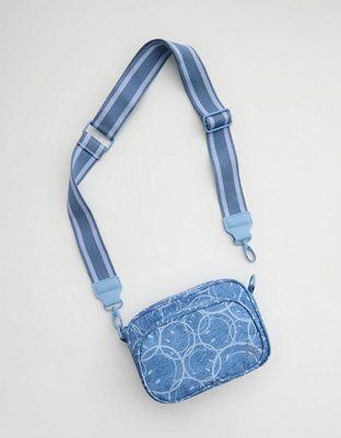 AE x Aerie Match Made In Denim Smiley® Makin' Moves Crossbody Bag