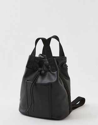 OFFLINE By Aerie Leather Cinch Backpack